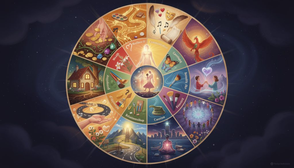 découvrez les 12 maisons astrologiques et leur influence sur les différents secteurs de votre vie pour mieux comprendre votre personnalité et votre destinée.