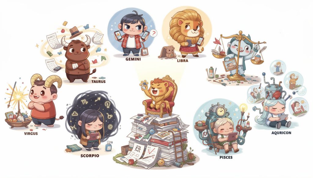 découvrez avec humour et bienveillance les pires défauts de chaque signe astrologique, pour mieux les comprendre et les accepter.