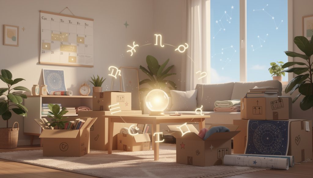 découvrez comment l'astrologie peut vous aider à choisir la meilleure date pour votre déménagement, afin d'assurer un nouveau départ harmonieux et porte-bonheur.